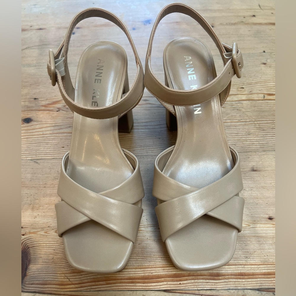 Anne Klein Nude High Heels with Platform
